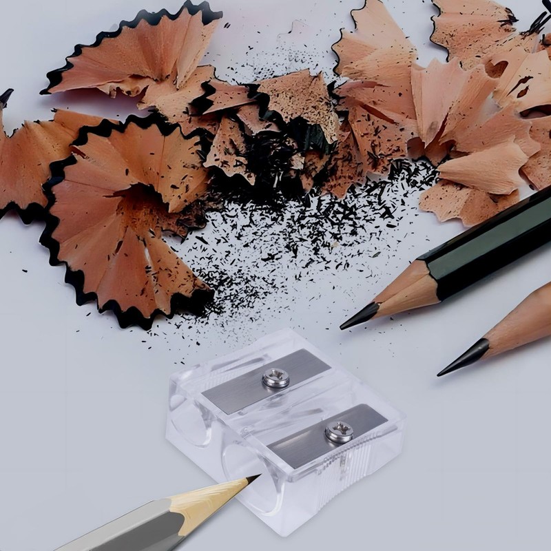 TAIXING Pack of 32 Double Pencil Sharpeners Metal Pencil Sharpener