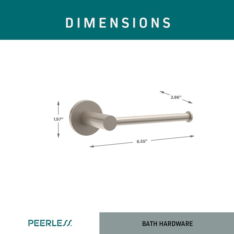 Peerless PA147-BN Precept Toilet Paper Holder, SpotShield Brushed Nickel