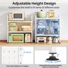 Expandable Microwave Stand, Heavy Duty 3-Tier Adjustable Microwave Oven Rack