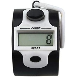 MACHSWON Electronic Counter,5 Digital LCD Electronic Manual Finger Counter,Hand Tally Counters For Running,Golf,Sport,Event,Football White