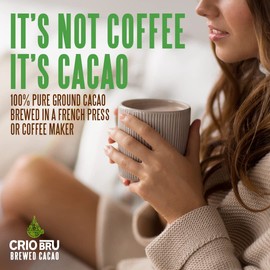 Crio Bru Limited Edition Highlander Grogg Roast | Natural Healthy Brewed Cacao Drink | Great Substitute to Herbal Tea and Coffee | Keto, Whole-30, Paleo, Low Calorie Honest Energy Brew And Enjoy Hot or Iced (10oz)