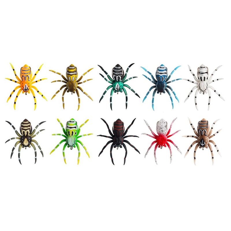 Soft Spider Bait, Bass Fishing Lure, Lifelike Skin Pattern, Bionic
