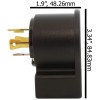 AC WORKS® 30A 125/250V NEMA L14-30P 4-Prong Locking Right Angle