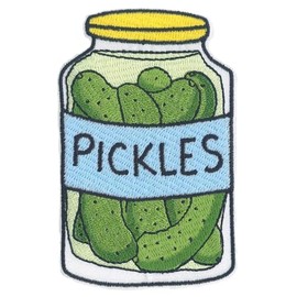 C&D Visionary JSX Designs Pickle Jar Patch, Green, Blue