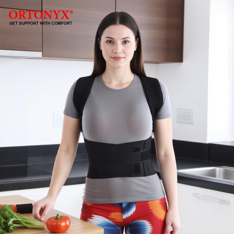 ORTONYX Comfort Posture Corrector Back Brace for Woman and Men,