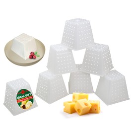 7 moldes de queso pequeño pirámide de 0.45 cuartos de galón – molde de queso suave para hacer quesos – suministros caseros para hacer queso – molde de forma de queso crema – moldes para queso fresco