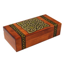 Celtic Knot Design Polish Wooden Keepsake Box