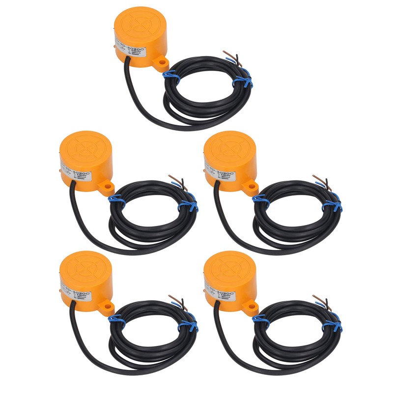 5PCS Inductive Proximity Switch PNP Non Embedded IP65 300mA Approach