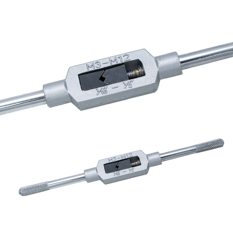 Kit Broca Machuelos Milimetrico Maneral Ajustable Roscador M3-M12 con Llave