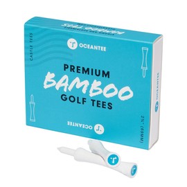OCEANTEE PREMIUM BAMBOO T-796 Golf Tee, Boxed with Steps, 2.7 inches (69 mm)