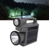 Solar Flashlight Handheld LED Spot Light Flashlight with Dual Side