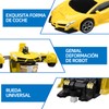 Carro de Control Remoto con LED Luz, Juguete Transformador para