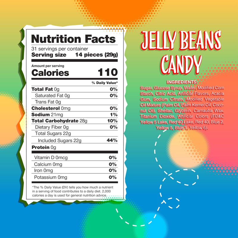 Jelly Beans Candy | 2-Pound Pack | Assorted Fruit and