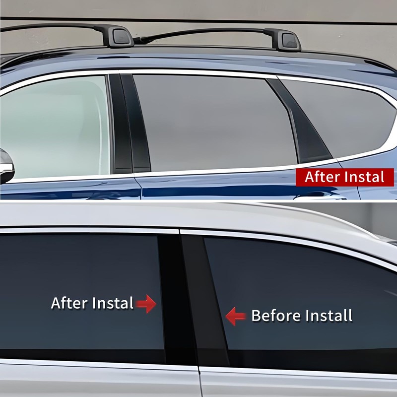 LANZMYAN PC Door Window B Pillar Post Trim for Hyundai