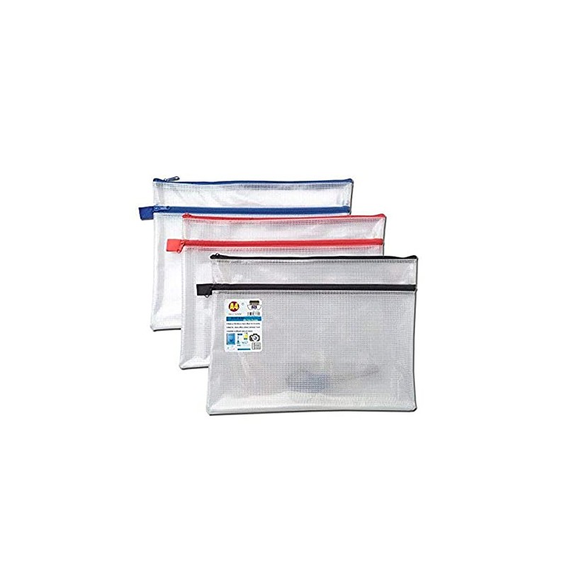 A4+ Twin Pocket Tuff Bag School Waterproof Storage Strong Pencil