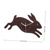 STOBAZA Boho Style Rabbit Wall Clock Mute Wall Clock Decor