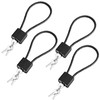 4 Pack Cable Padlock with Keys Alike,(1.3''/33mm) Wide Lock Body
