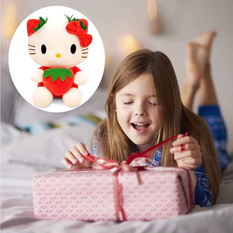 LGQHCE Hellokiitty Plush Doll, Hellokiitty Plush Toy Figure Soft Stuffed