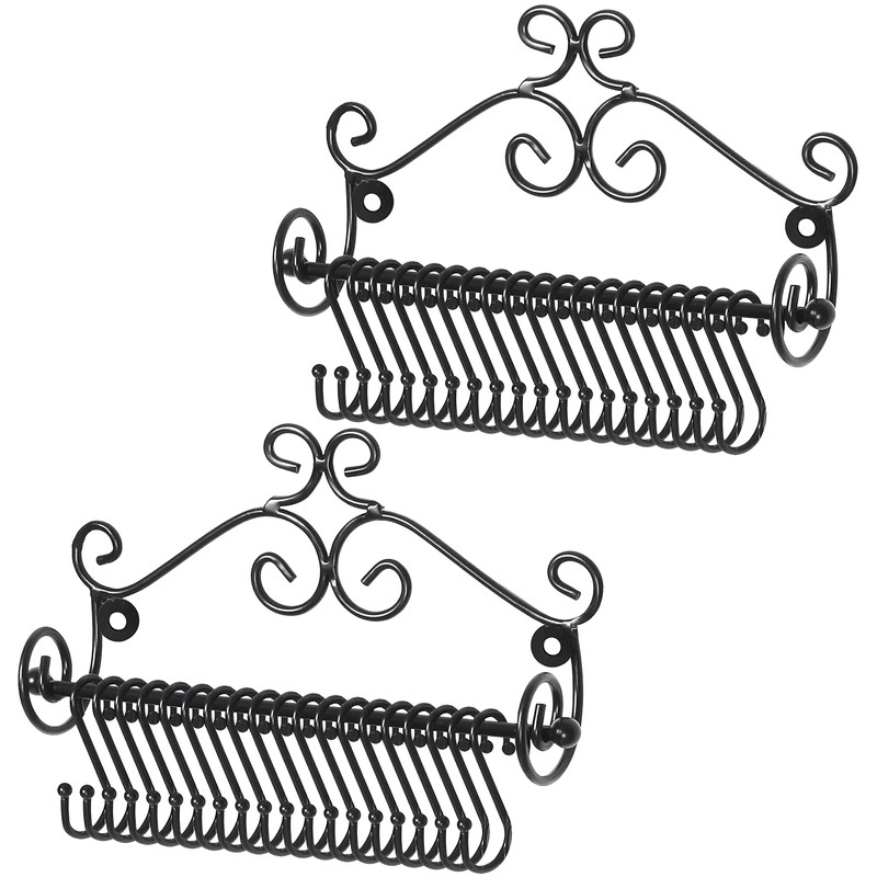 MyGift Necklace Holder Wall Mount, Set of 2 Jewelry Organizer