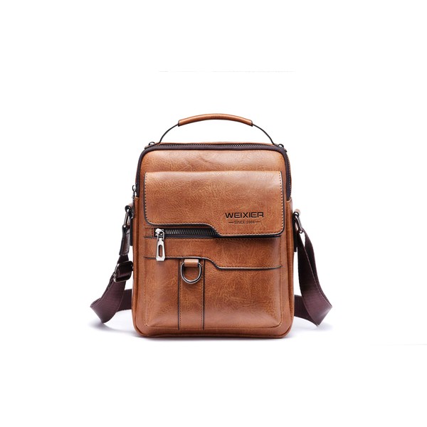 Men's Retro Leather Shoulder Bag - Stylish and Practical Messenger