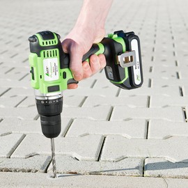 AGT Drill Bit Set 15 Pieces with HSS Metal Drill, Wood and Masonry Drill (Metal Drill Bit for Concrete, Concrete Drill Set, Cordless Screwdriver)