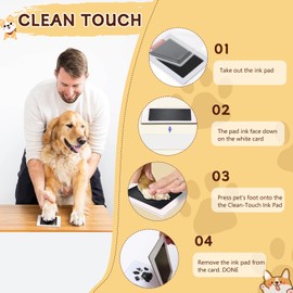 Dog Memorial Shadow Box Gift Pet Memory Display Case Wooden Picture Frame Pet Paw Ink Kit Glass Fur Jar Pets Keepsake Holder for Passed Away Dogs Cats idea Gifts for Pet Lover (Brown Dog Frame)