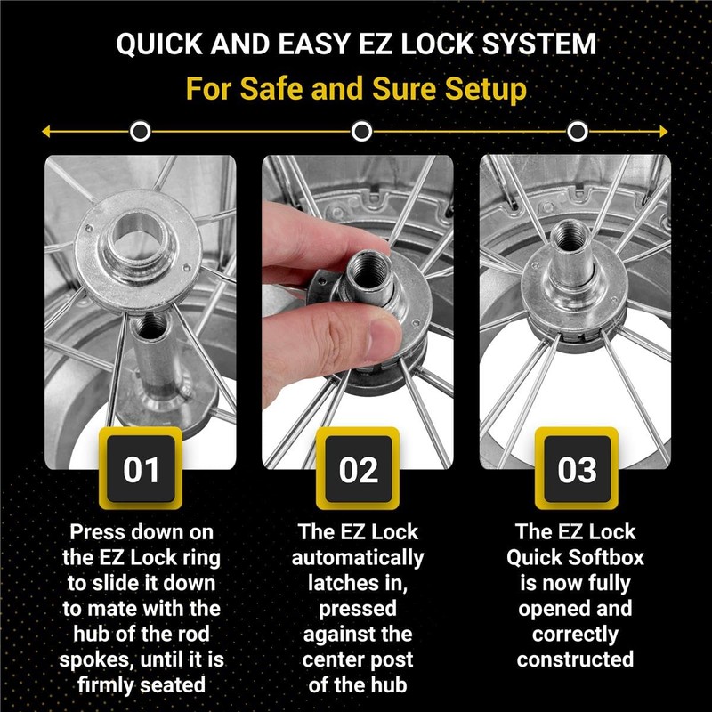 Glow EZ Lock 24x36 Quick Strip Rectangular Bowens Mount Softbox