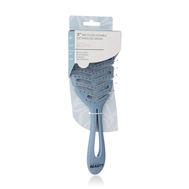 3" Flexible detangling Brush Blue