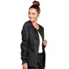 Cherokee Women's Workwear Core Stretch Warm Up Scrubs Jacket, Black,