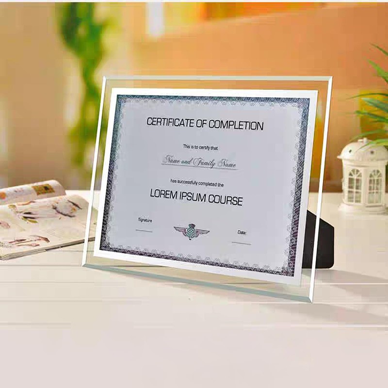 Houstimi Silver A4 Picture Frame Certificate Frame Glass Diploma Graduation