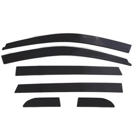 Auto Ventshade [AVS] Low Profile Ventvisor / Window Deflectors | Fits 2006 - 2012 Toyota RAV4, 6 pcs. | Dark Smoke - 896003