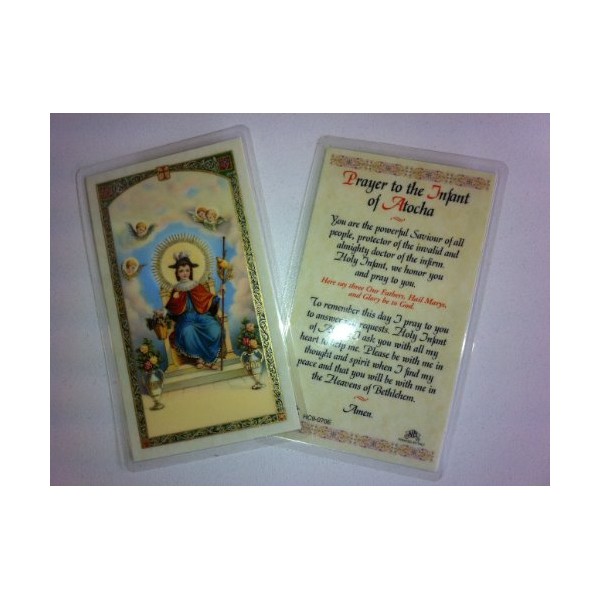Holy Prayer Cards For The Prayer to the Infant of Atocha in English Set of 2
