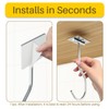 2-Pack Self Adhesive Banana Hook, Metal Banana Hanger Hook,Under Cabinet