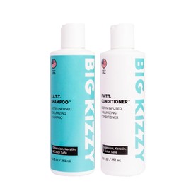 Volumizing & Thickening Biotin Shampoo & Conditioner Set - F.A.T.T. by Big Kizzy, Gentle Hair Care Safe for Extensions, Color & Keratin Treatments - Strengthens & Nourishes Fragile Hair