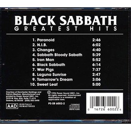 BLACK SABBATH GREATEST HITS - NEW SEALED CD
