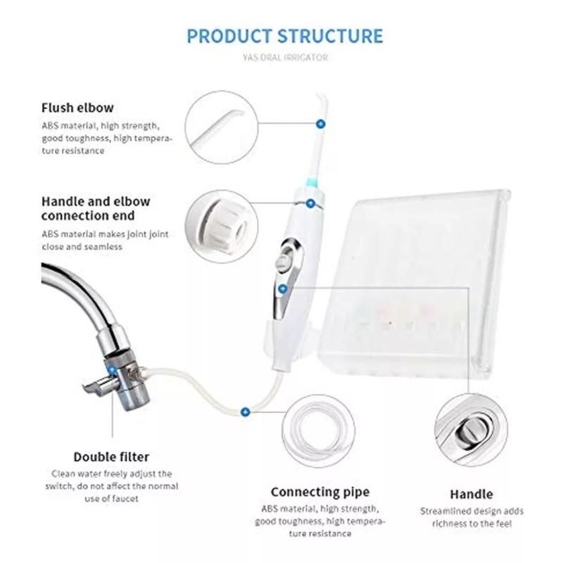 yas Water Flosser For Family Use, Oral Irrigator Non-electric Sa
