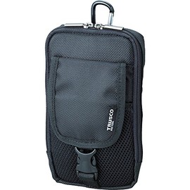 TRUSCO TCTC1601-BK Compact Tool Case, Two Pockets, Black