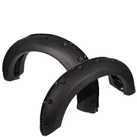 Fender Flares Compatible with 04-08 F-150 (Pack of 4) Bolt On Pocket Style Wheel Fenders Flare - Truck Accessories Best for Pick-up Trucks Trim Guards - Black Re-Paintable with Hardware Parts Kit