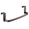 mDesign Modern Kitchen Over Cabinet Strong Steel Towel Bar Rack