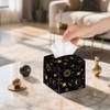 DELORIGIN Planets Divination Astrology Tissue Box Holder Leather Square Foldable