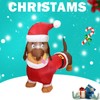 Inflatable Weiner Dog 1.5 Meters Illuminated Polyester Fiber Blow Up