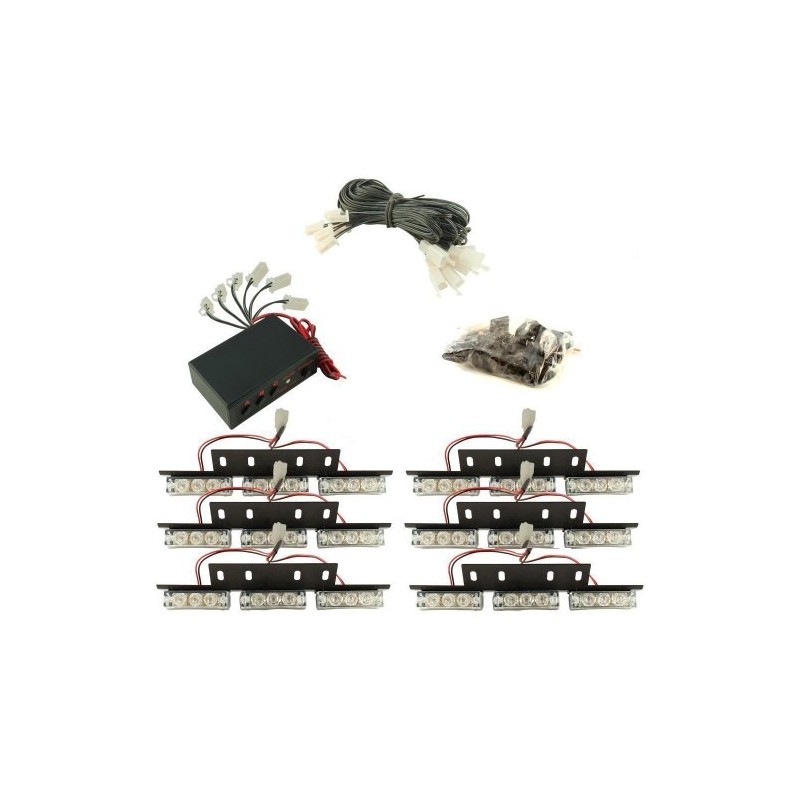 B&F 54 X LED Emergency Vehicle Strobe Lights for Front