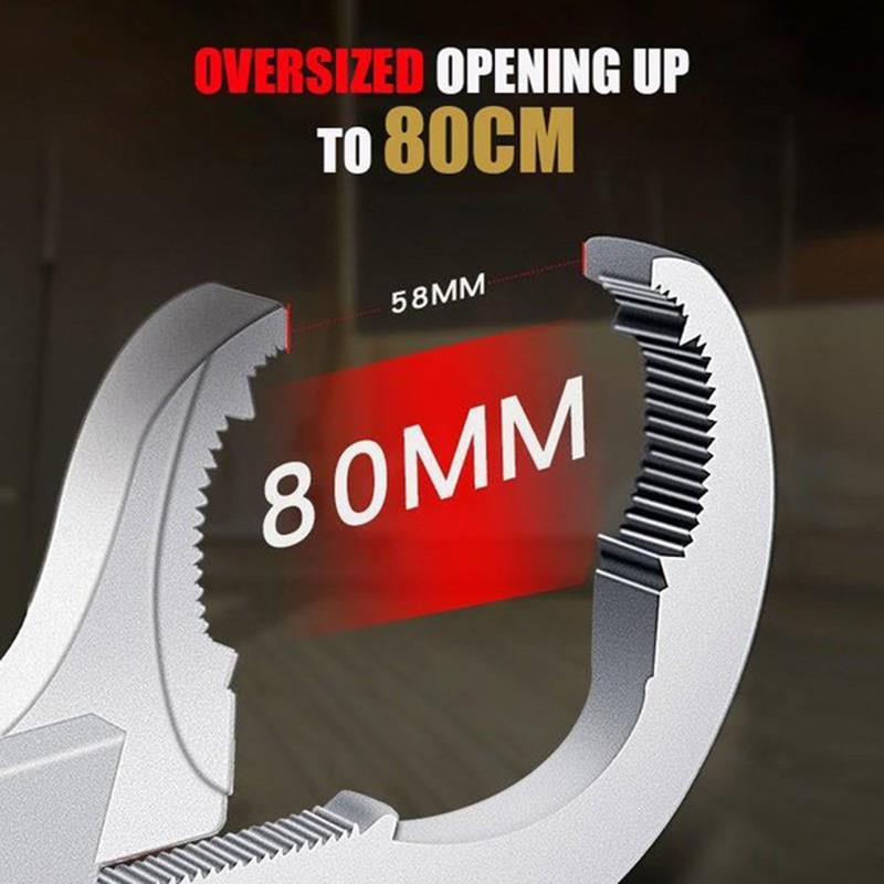 Universal Adjustable Double Ended Wrench Multifunctional Bathroom Wrench Repair Disassembly