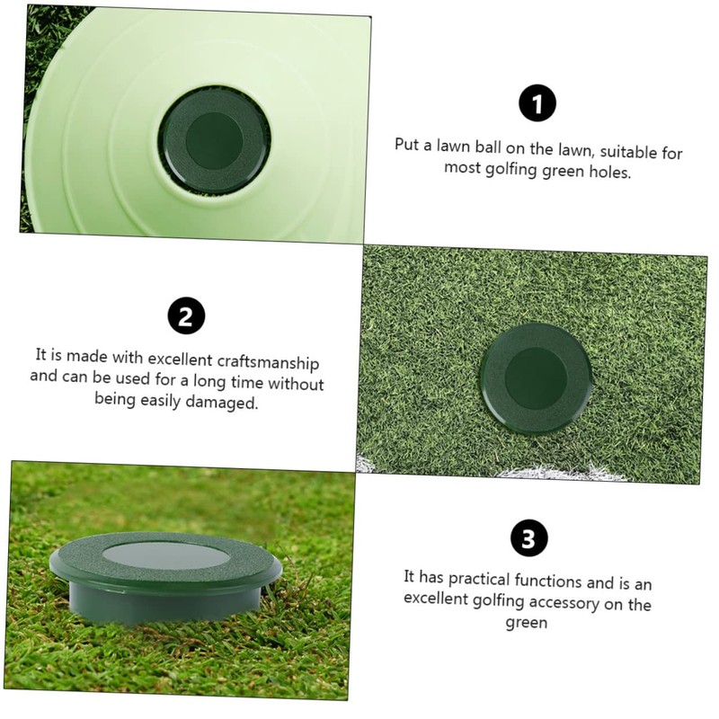 Totority 2pcs Golfing Practical Green Hole Cup Cover Durable Golf