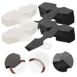 TEHAUX 200pcs Jewelry Display Cards for Necklaces and Bracelets Transparent Holders Punched for Jewelry Shops and Craft Shows Easy to Store and Carry