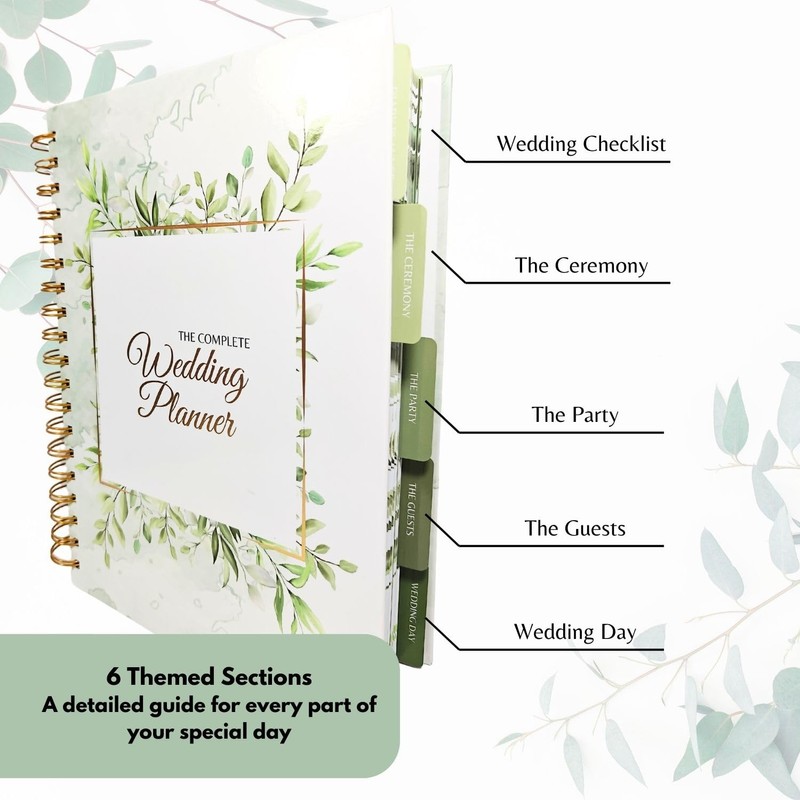 The Complete Wedding Planner, 160 Page Spiral Bound Wedding Organizer
