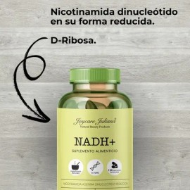 Nadh Suplemento Energía Celular 120 Cápsulas Regenerador                                                                                              
