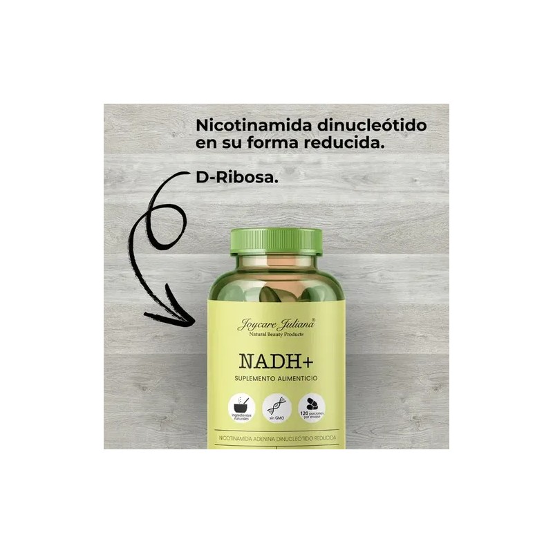 Nadh Suplemento Energía Celular 120 Cápsulas Regenerador