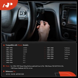 A-Premium Ignition Starter Switch Compatible with Nissan Vehicles - Pathfinder 1987-1994, Pickup 1996-1997, D21 1986-1994, 720 1986, 240SX 1989-1994 - 5 Blades, Replace# 4875001G00