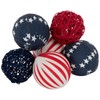 Hobby Lobby Red White Blue Decorative Spheres Set, Patriotic, Stars